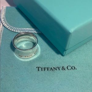 Tiffany & Co. 1837 wide band Sterling Silver Ring